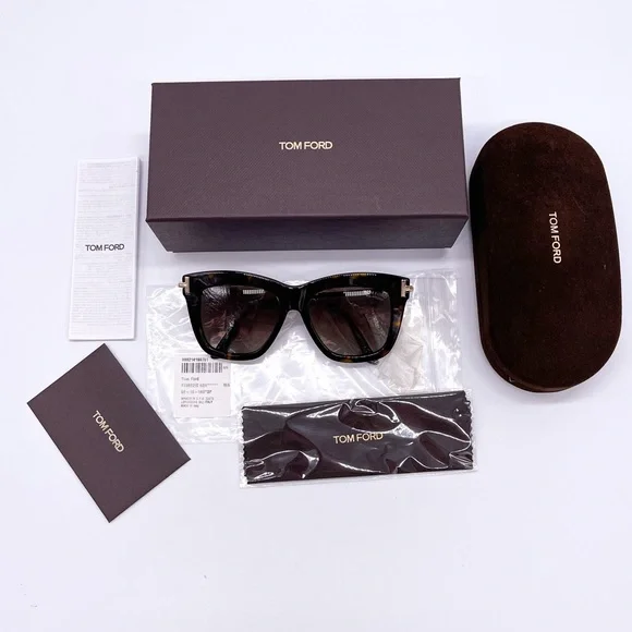 NEW TOM FORD DASHA POLARIZED WOMEN’S SUNGLASSES TF822 52H EYEWEAR FT0822/S - Picture 10 of 10